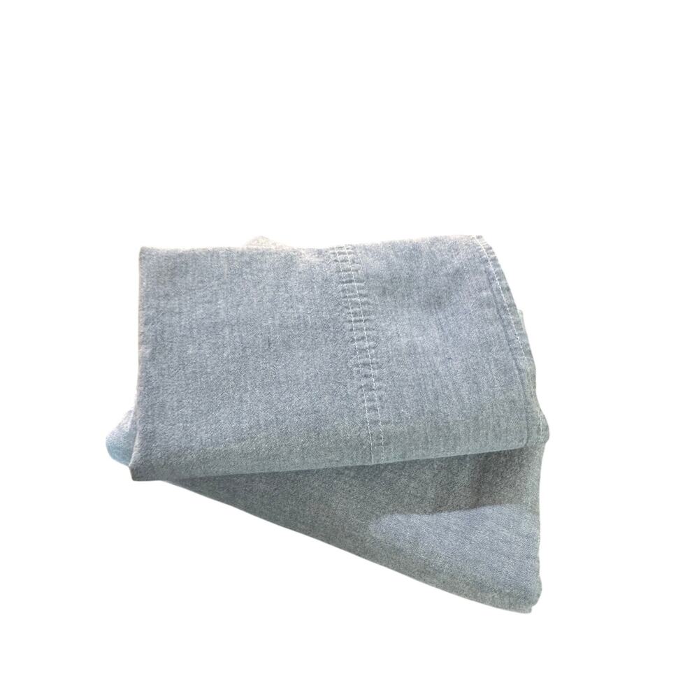 Ralph Lauren Home Blue Chambray Twin Flat Sheet & Standard Pillow Case